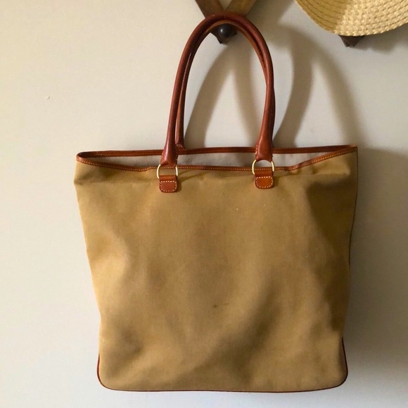 J. Crew Handbags - J.Crew canvas / leather tote